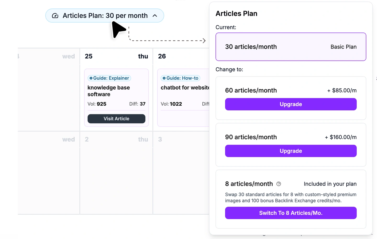 Set your publishing cadence